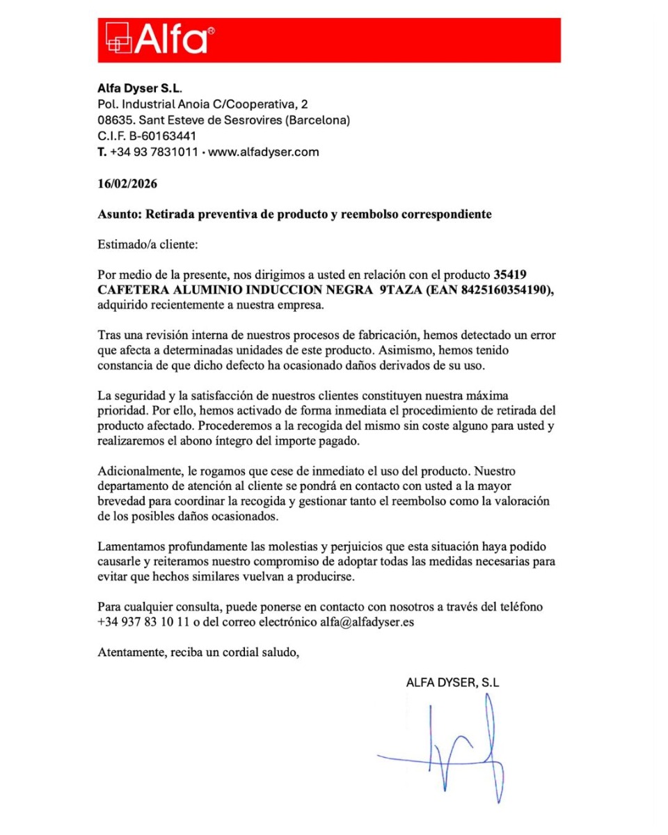 Cafetera aluminio inducción negra 9 tazas