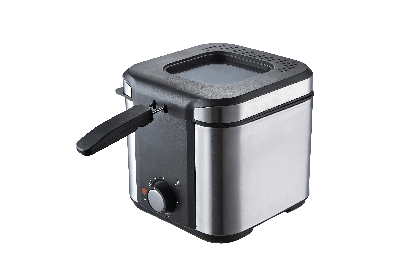 Freidora inox 900w tapa cristal 1,0 litro küken