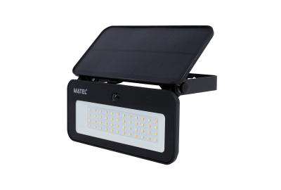 PROYECTOR LED SOLAR SENSOR IP65 20W CCT NEGRO