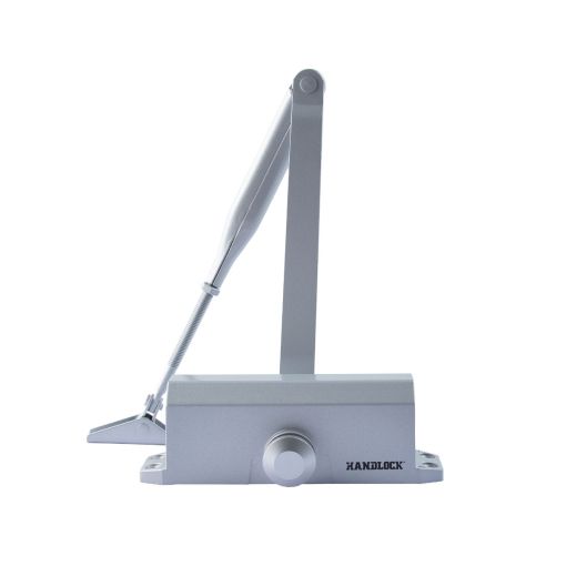 CIERRAPUERTAS REVERSIBLE PLATA HANDLOCK DS503 CON RETENEDOR