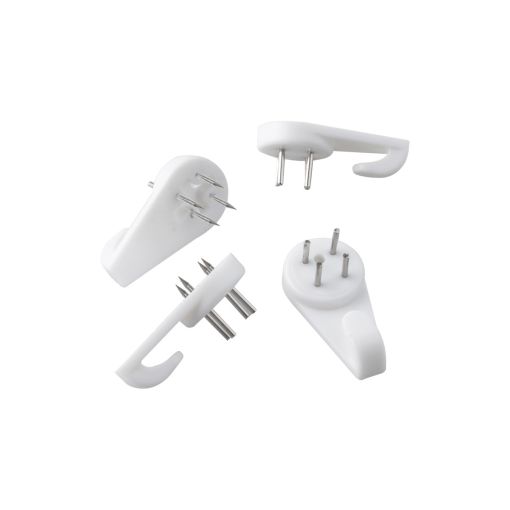 CUELGA FÁCIL STOKER BLANCO 3 PUNTAS BLÍSTER (4 UNIDADES)