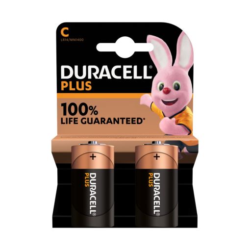 PILA DURACELL PLUSPOWER LR14/C 1,5V BLÍSTER (2 UNIDADES)