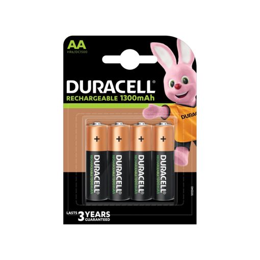 PILA DURACELL RECARGABLE HR06 1300 MAH BLÍSTER (4 UNIDADES)