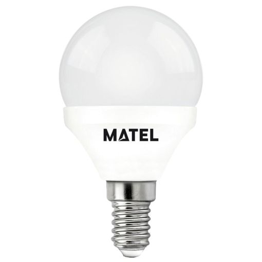 BOMBILLA LED ESFÉRICA MATEL E14 3W FRÍA