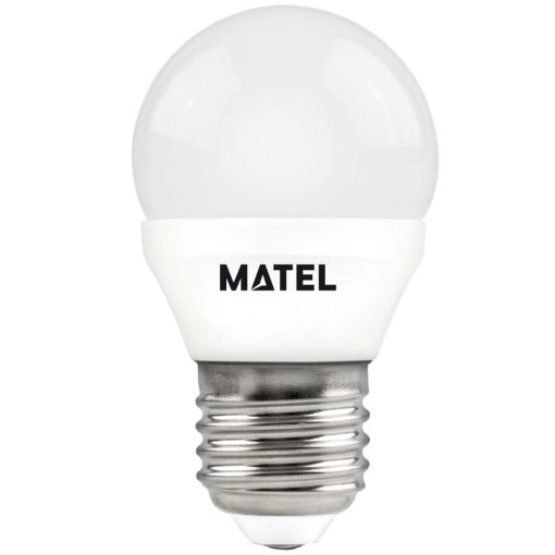 BOMBILLA LED ESFÉRICA MATEL E27 3W CÁLIDA