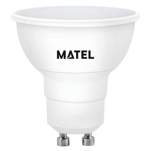 BOMBILLA LED MATEL GU10 REGULABLE 8W CÁLIDA