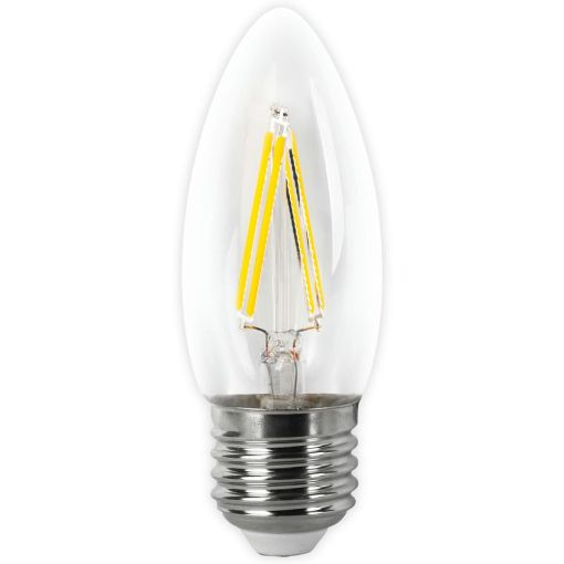 BOMBILLA LED VELA FILAMENTO MATEL C37 E27 4W FRÍA CLARA