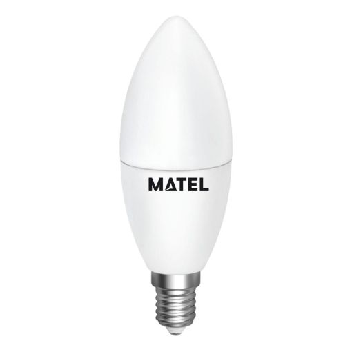 BOMBILLA LED VELA MATEL REGULABLE 7W E14 FRÍA