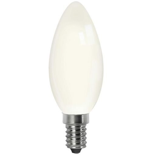 BOMBILLA LED VELA FILAMENTO MATEL E14 C37 4W CÁLIDA OPAL