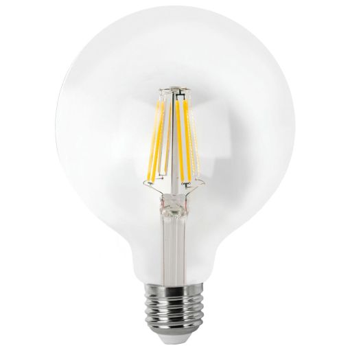 BOMBILLA LED GLOBO FILAMENTO MATEL E27 G95 4W FRÍA CLARA