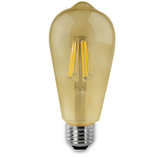 BOMBILLA LED PERA VINTAGE FILAMENTO MATEL E27 6W