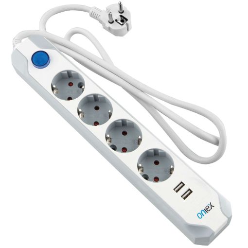 BASE ONLEX PRO 4 TOMAS + 2USB INTERRUPTOR 1,5 MTS