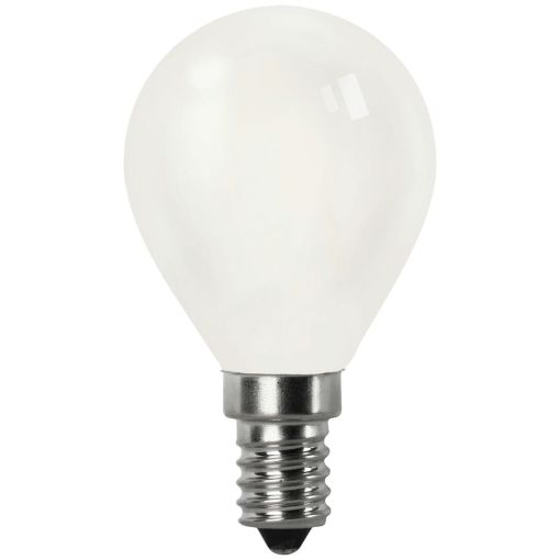 BOMBILLA LED FILAMENTO ESFÉRICA MATEL G45 E14 4W FRÍA OPAL