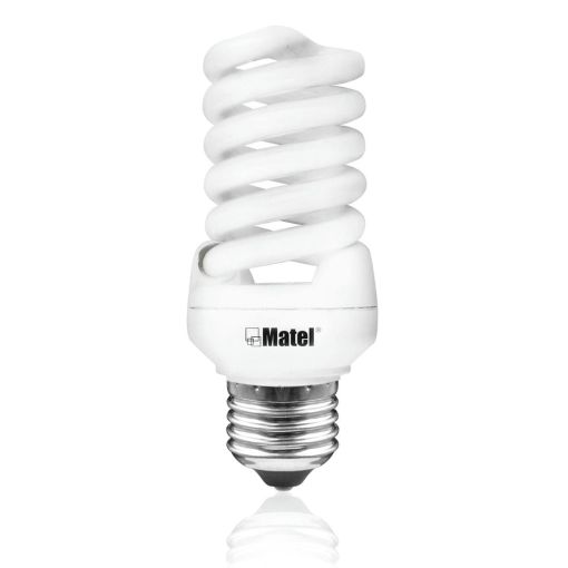 BOMBILLA BAJO CONSUMO MATEL ESPIRAL MICRO E27 25W FRÍA