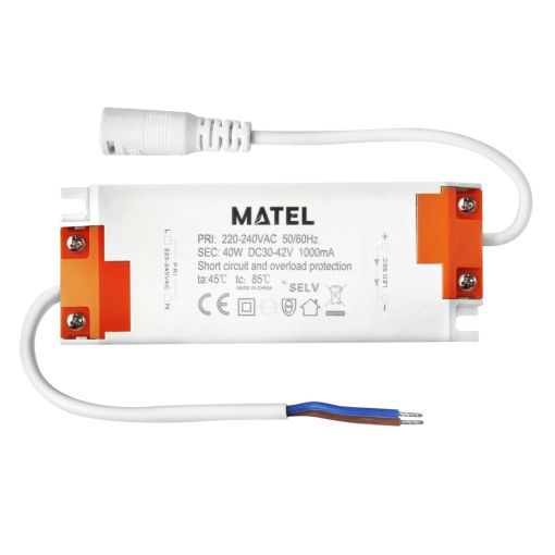 DRIVER PANEL LED MATEL 40W 595x595/595x1195/295x1195 MM