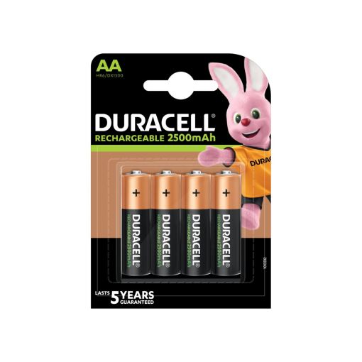 PILA DURACELL RECARGABLE HR06 2500 MAH BLÍSTER (4 UNIDADES)