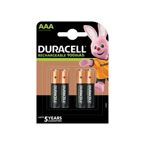 PILA DURACELL RECARGABLE HR03 900 MAH BLÍSTER (4 UNIDADES)