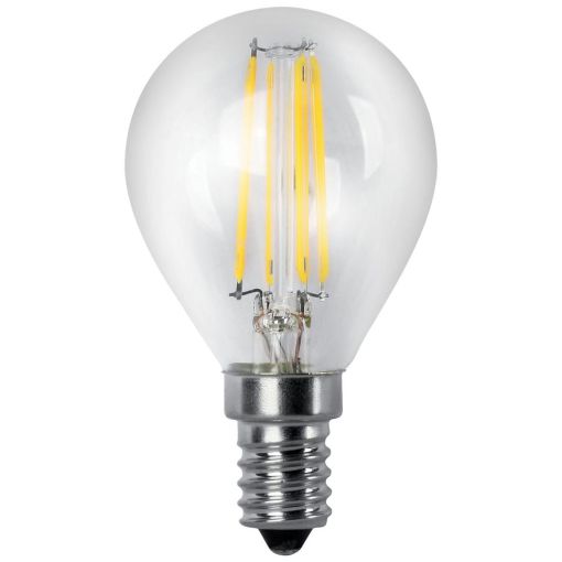 BOMBILLA LED FILAMENTO ESFÉRICA MATEL E14 G45 6W CÁLIDA CLARA