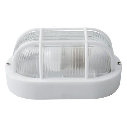 APLIQUE OVAL EXTERIOR IP54 E27 BLANCO