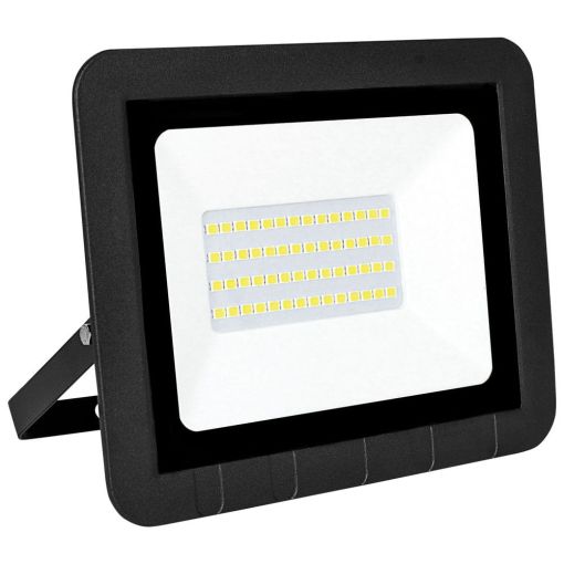 PROYECTOR LED PLANO NEGRO MATEL IP65 30W CÁLIDA