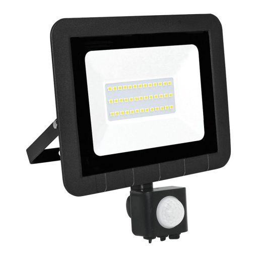 PROYECTOR LED CON SENSOR NEGRO MATEL 30W