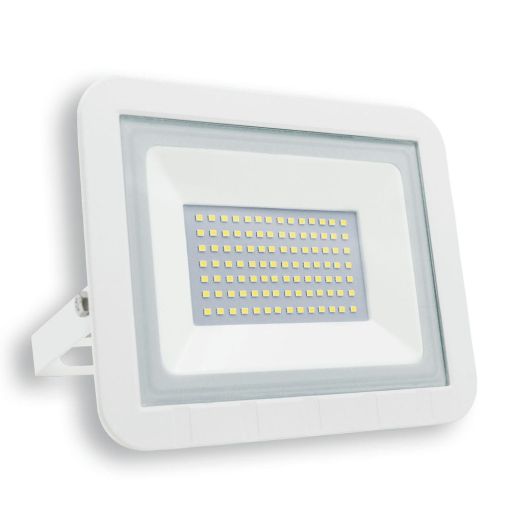 PROYECTOR LED PLANO BLANCO MATEL IP65 50W FRÍA