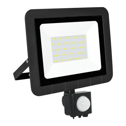 PROYECTOR LED CON SENSOR NEGRO MATEL 50W