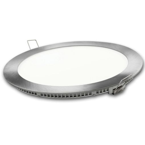 DOWNLIGHT LED REDONDO PLATA MATEL 9W NEUTRA