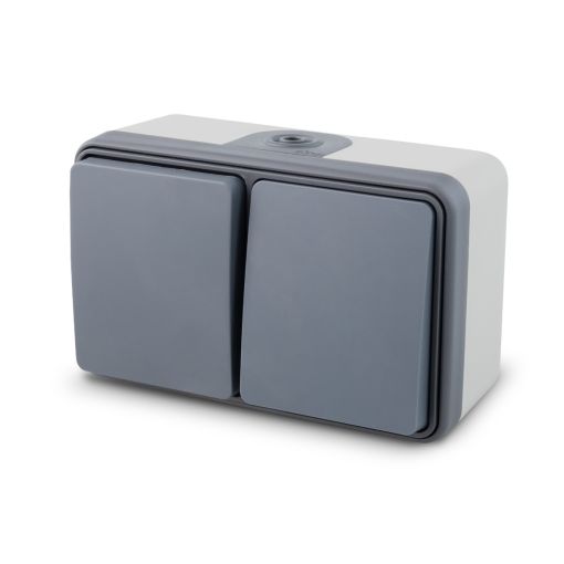 S-SUPERFICIE CONMUTADOR+ENCHUFE LUXE IP54 ONLEX