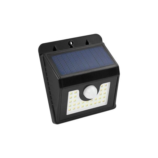 APLIQUE 30 LEDS KORPASS SOLAR SENSOR NEGRO 4W