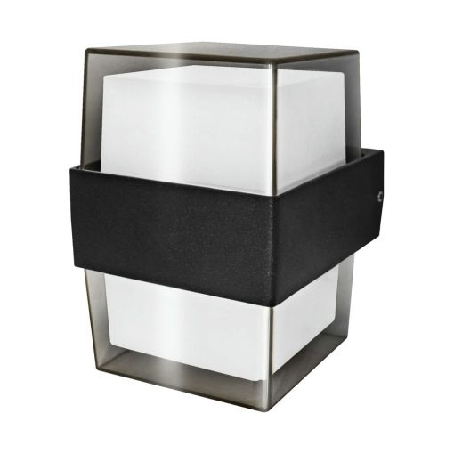 APLIQUE LED LUXE EXTERIOR IP54 MATEL CUADRADO 10W FRÍA