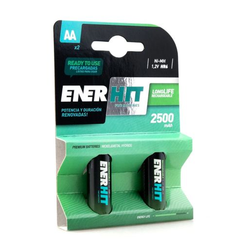 PILA ENERHIT RECARGABLE HR06 2500MAH BLÍSTER 2UDS