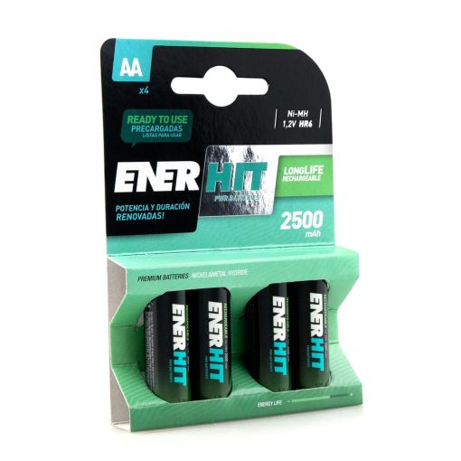 PILA ENERHIT RECARGABLE HR06 2500MAH BLISTER 4UDS