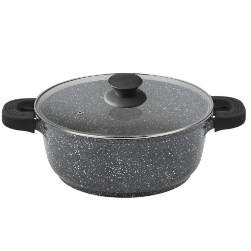 CACEROLA ALUMINIO FUNDIDO BLACK ALTA PIEDRA 20CM