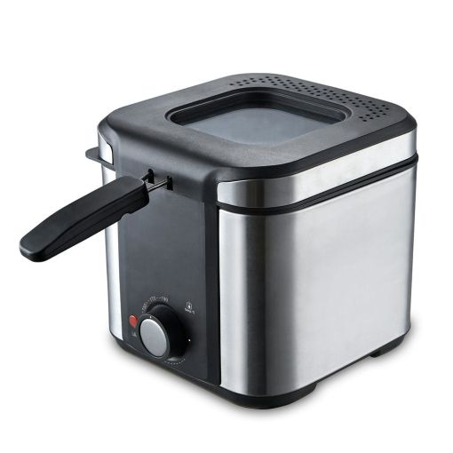 FREIDORA INOX 900W TAPA CRISTAL 1,5 LITROS KÜKEN