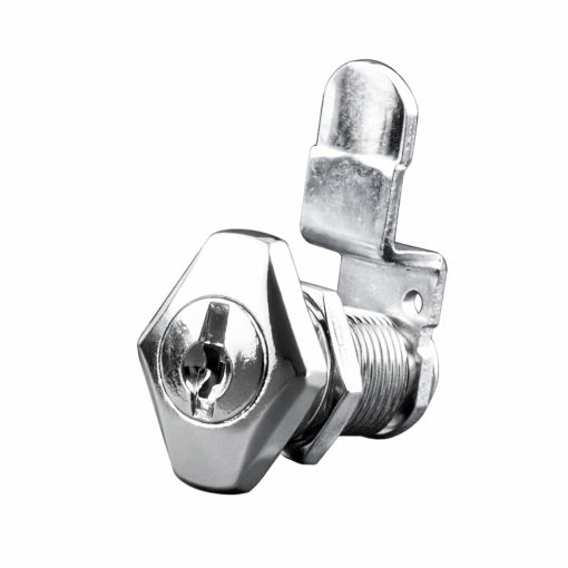 CERRADURA BUZÓN HANDLOCK CON TUERCA BTV CURVA CROMADA