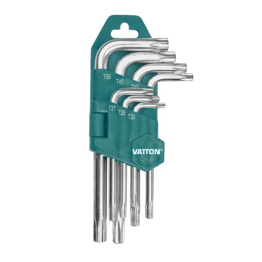 JUEGO LLAVE TORX CON AGUJERO VATTON LARGA CR-V 9 PIEZAS
