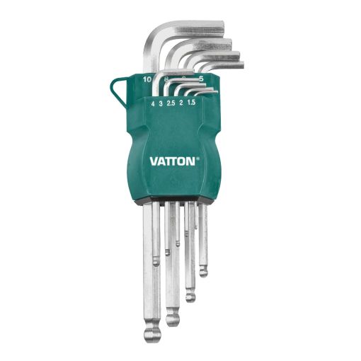 JUEGO LLAVE ALLEN VATTON CR-V EXTRA LARGA 9 PIEZAS