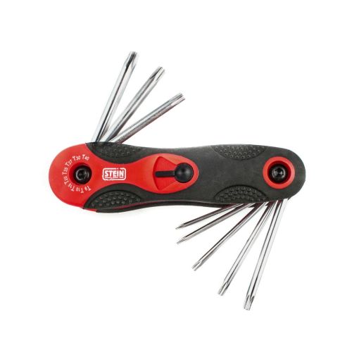 JUEGO LLAVE TORX STEIN NAVAJA CR-V CON AGUJERO 8 PIEZAS