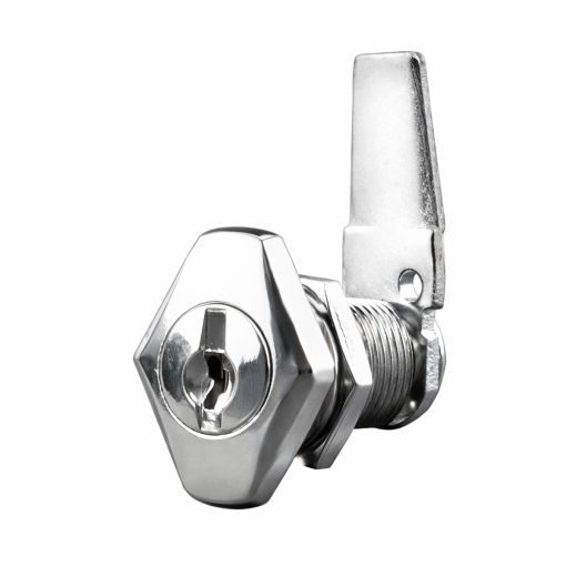 CERRADURA BUZÓN HANDLOCK CON TUERCA BTV RECTA CROMADA