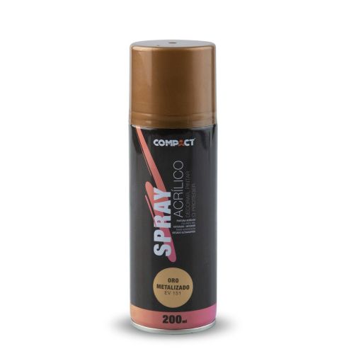 PINTURA ACRÍLICA SPRAY ORO METALIZADO 200ML