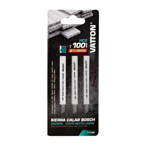 SIERRA CALAR VATTON MADERA BOSCH CORTE RECTO LIMPIO 100MM