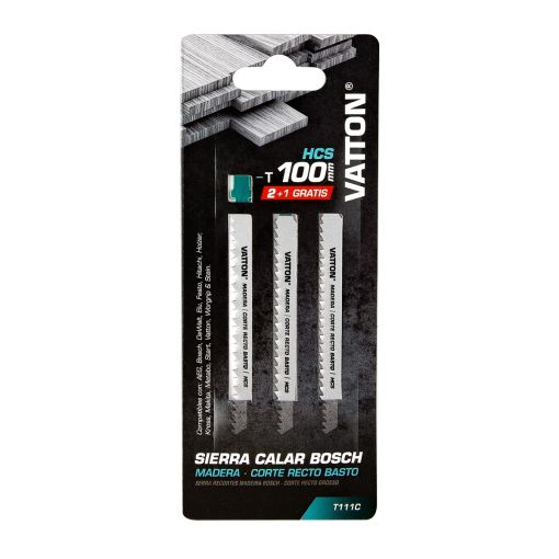 SIERRA CALAR VATTON MADERA BOSCH CORTE RECTO BASTO 100MM