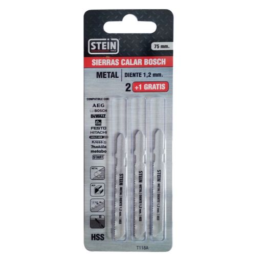 SIERRA CALAR STEIN METAL BOSCH CORTE DENTADO 2,0MM