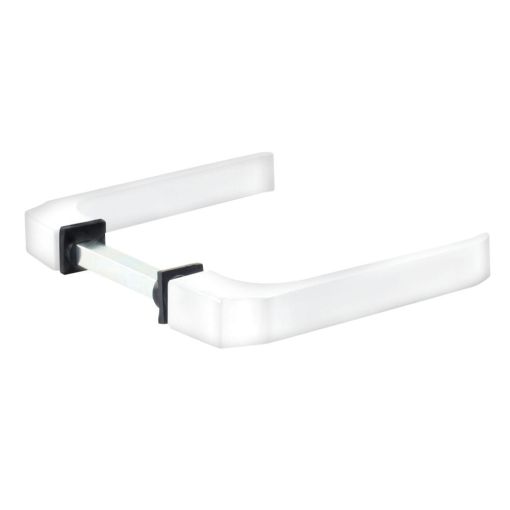 MANILLA ALUMINIO BLANCA HANDLOCK CON CUADRADILLO 8MM