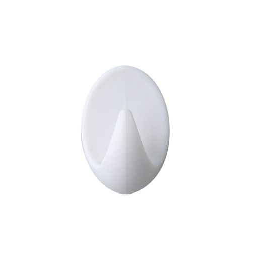 PERCHA PLÁSTICO HANSTIK 50x30MM BLANCA (2 UNIDADES)