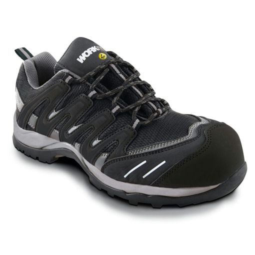 ZAPATO DE SEGURIDAD ESD WORKFIT TRAIL NEGRO Nº37