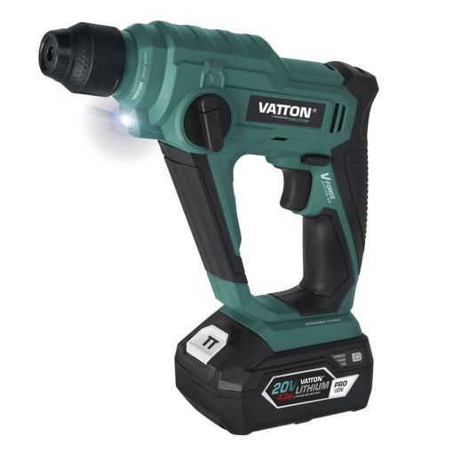 TALADRO SDS PERFORADOR VATTON 20V 1 BATERÍA 4.0AH