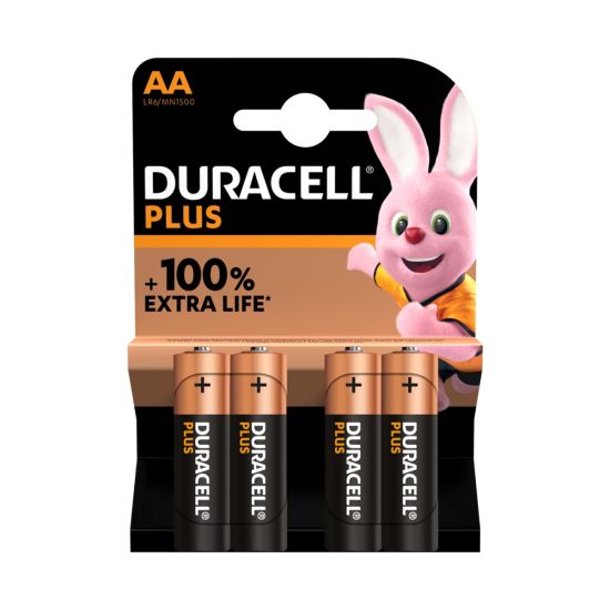 PILA DURACELL PLUSPOWER LR06/AA 1,5V BLÍSTER (4 UNIDADES)