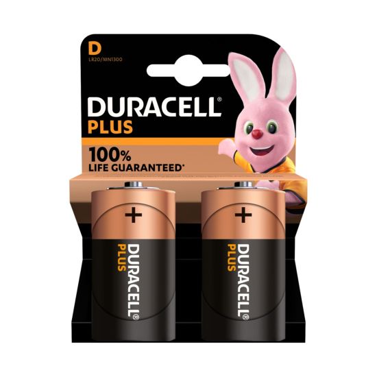 PILA DURACELL PLUSPOWER LR20/D 1,5V BLÍSTER (2 UNIDADES)